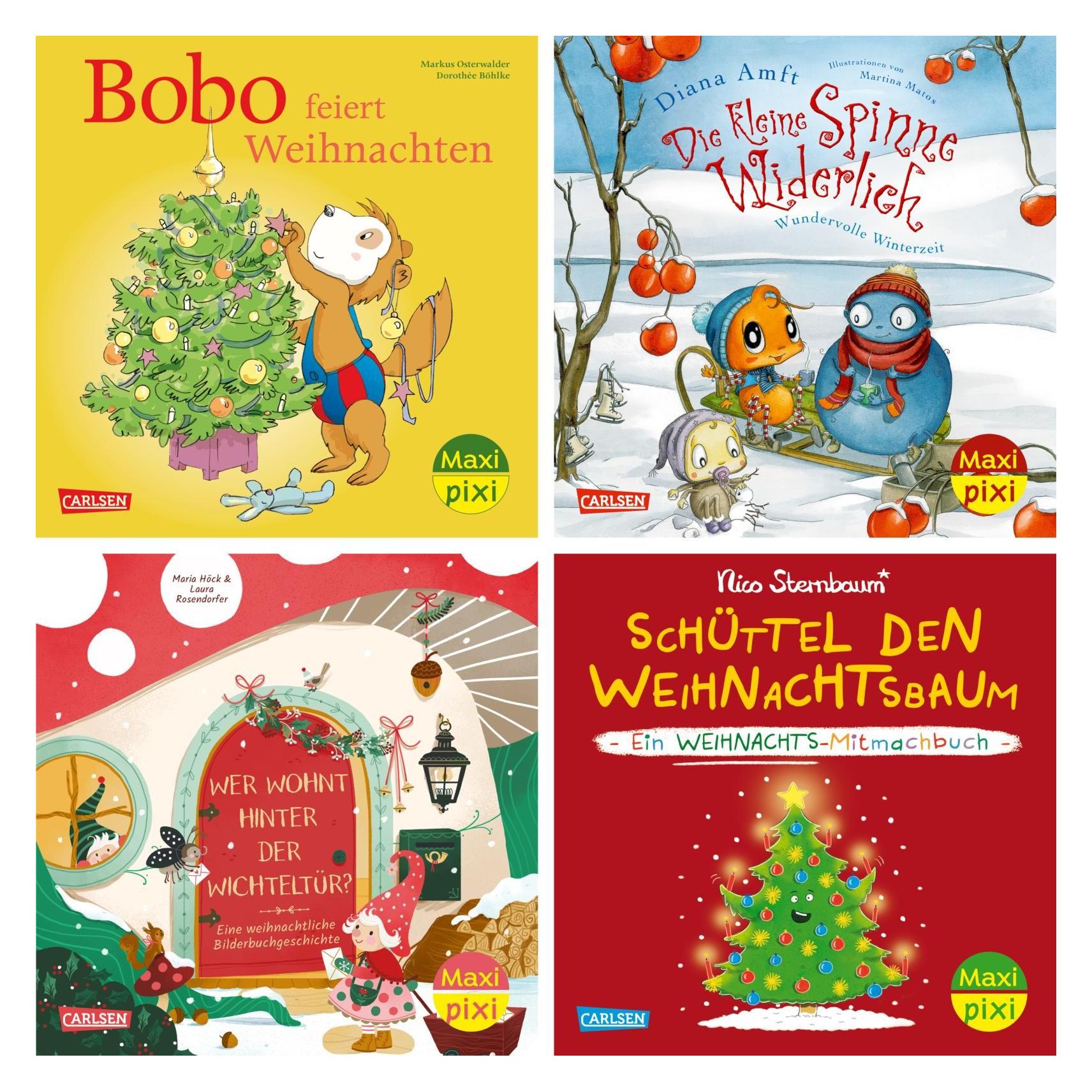 Carlsen Maxi-Pixi-4er-Set 128: Winter, Wichtel, Weihnachtszeit (... (73558038)