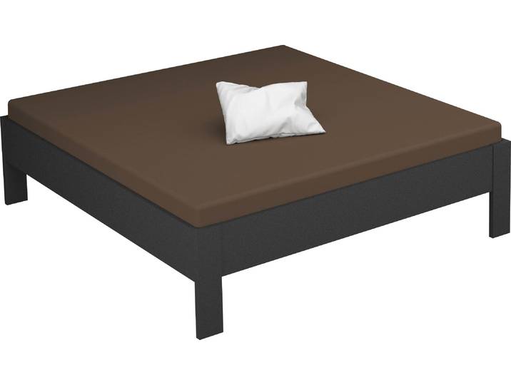 Futonbett RAUCH Aditio , grau (graumetallic), B:186cm H:50cm L:208cm, Betten, Futonbett, ohne Kopfteil
