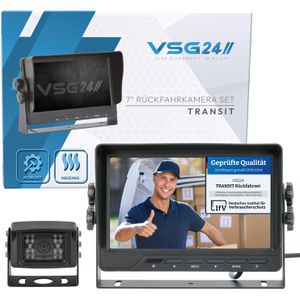 VSG24 Rückfahrkamera Transit 24113, 600 TVL Kamera 120°, Nachtsicht, Monitor