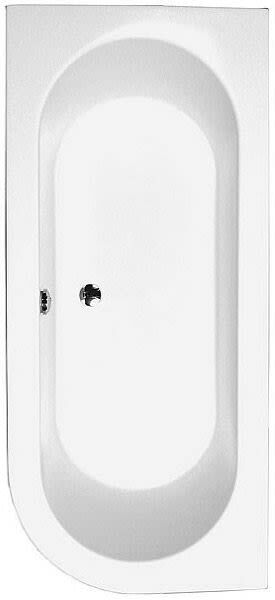 Caribia Ovalnova bathtub left Ovalnova left incl. foot frame