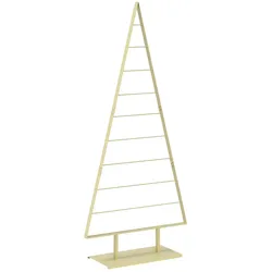 vidaXL Metall Weihnachtsbaum KUOPIO 210 cm Stahl Gold 42053839