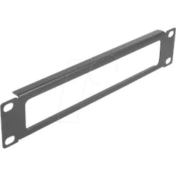 DELOCK 66672 - Panel 10", mit Öffnung 1 HE, schwarz