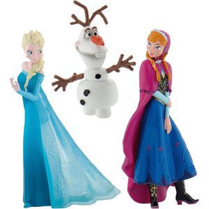 Bullyland Spielfigur Disney Frozen 13446, ab 3 J., Elsa, Anna und Olaf, 6,4 - 10,1 cm