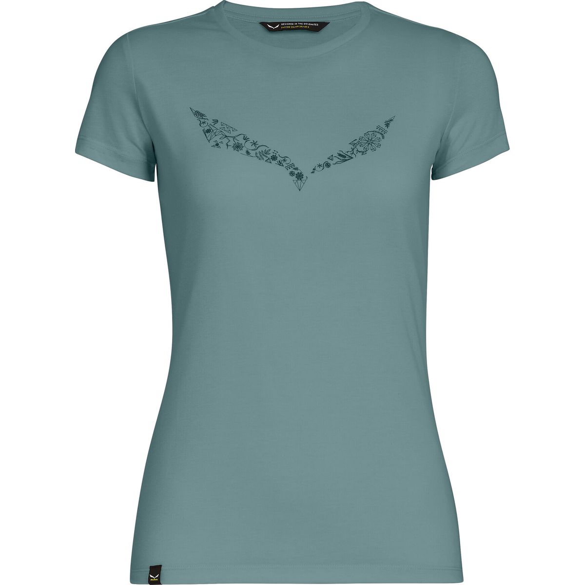 Salewa Solid Dry'ton W T-shirt willow (8260) 44 00-0000027019-8260-44