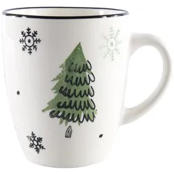 6x Tasse, Becher Weihnachtsbaum 350ml (350 ml, 6x)