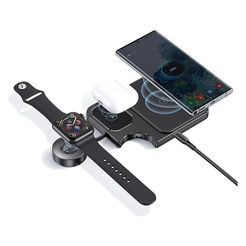 Usams 3 in 1 Wireless Charger (15 W) (CD190WXC01)