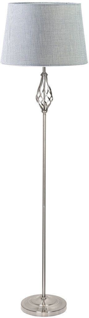 Rosalind Wheeler Backus 165cm Traditional Twist Floor Lamp Silver/Grey 165cm H X 45cm W X 45cm D