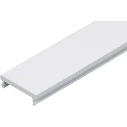 Brumberg 53400070 Kunststoff-Abdeckung, opal, L x B x H: 2.000 x 13,1 x 3,8 mm, Transmissionsgrad