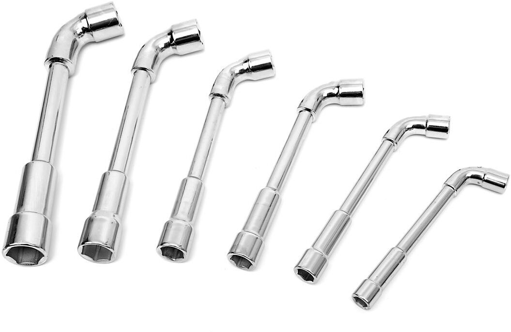 Set di chiavi a tubo aperto angolato HBM da 6 pezzi