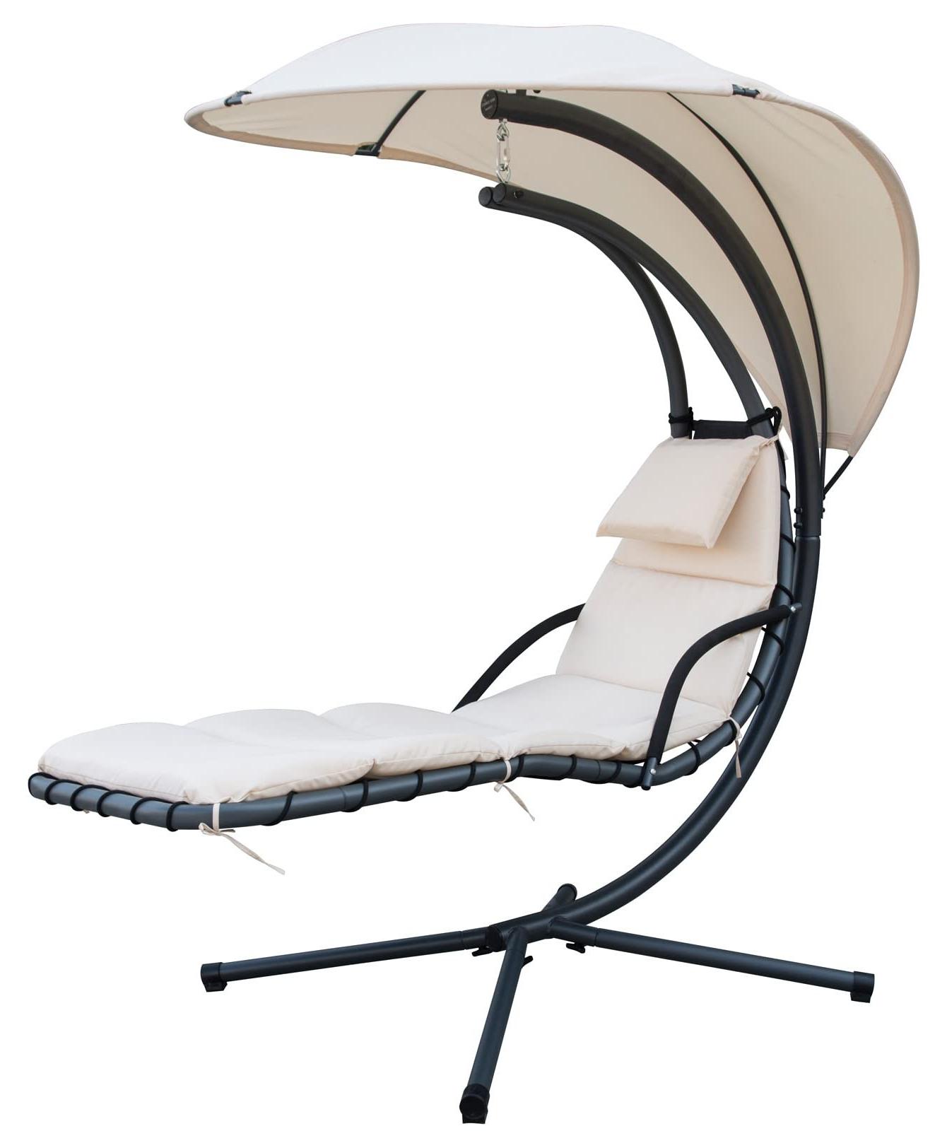 Hängesessel mit Sonnenschutz, Kelly Beige