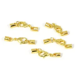 Verschlüsse, gold, 6 x 4 mm, 5 Stück