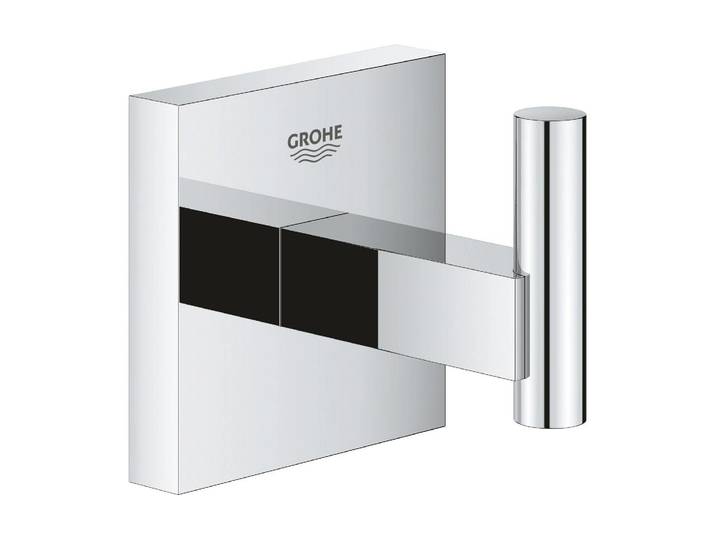Türhaken GROHE Start Cube , silber (silberfarben), Metall, Haken, Türhaken