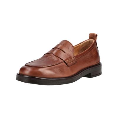 Slipper PAVEMENT "Pavement Slipper Leder", Damen, Gr. 38, braun (tan), Leder, Schuhe Slipper