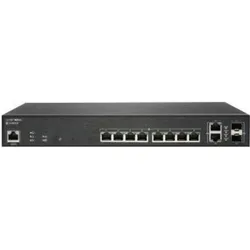 SonicWall Switch SWS12-10FPOE - Switch - (10 Ports), Netzwerk Switch, Schwarz