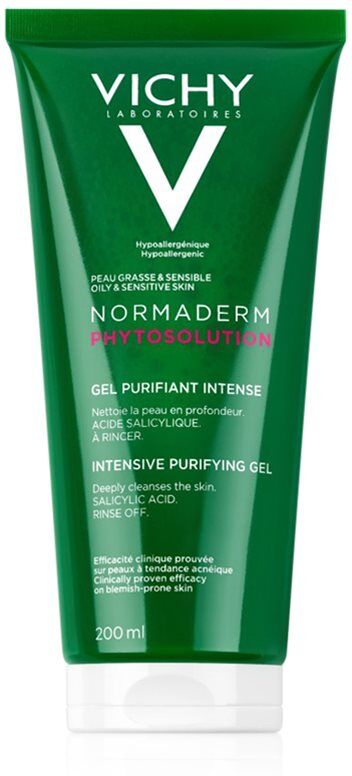 Vichy Normaderm Phytosolution tiefenreinigendes Gel für Unvollkommenheiten wegen Akne Haut 200 ml