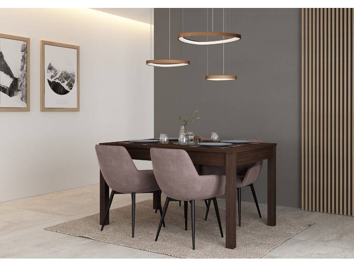 TRASMAN Tisch DAKOTA 138x90x76.4cm schoko