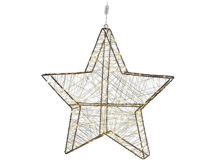 Décoration led en métal argenté