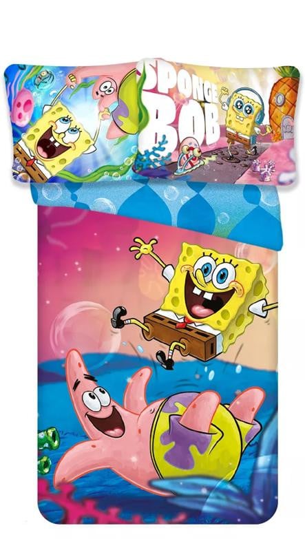 SpongeBob Dekbedovertrek Spongebob & Patrick B/D: 140 x 200 cm