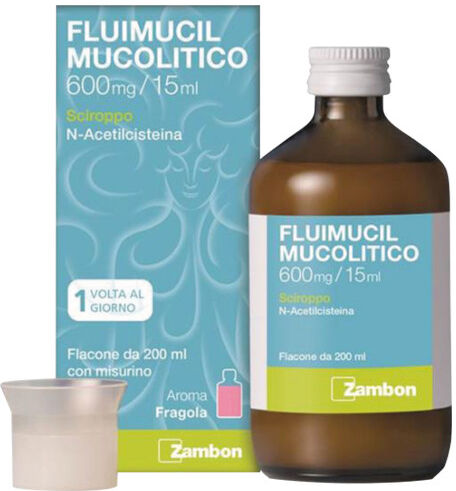Zambon Fluimucil Mucolitico Sciroppo 600mg / 15ml
