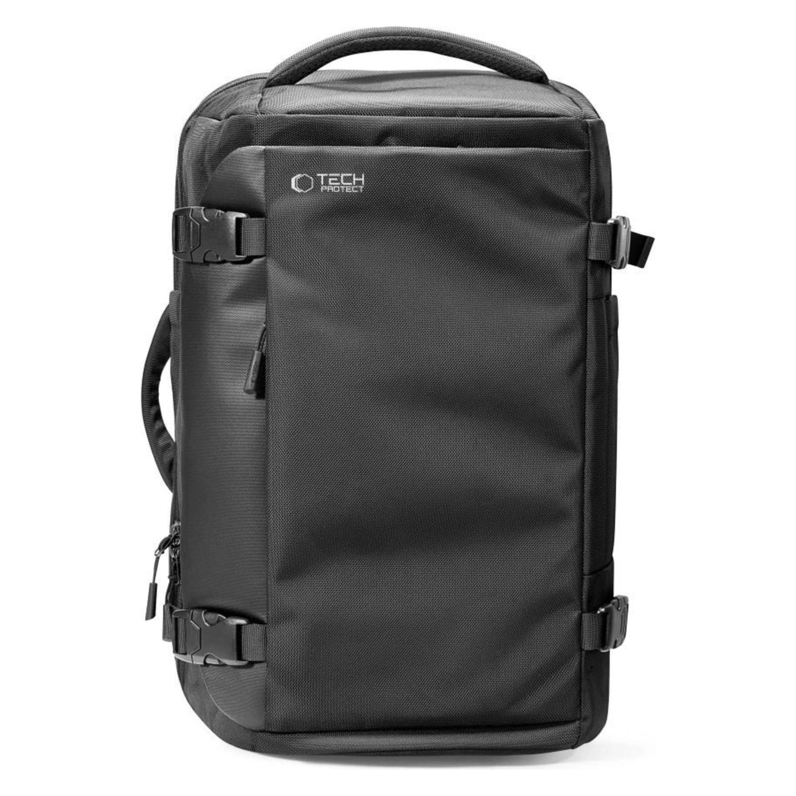 Tech-Protect Defender S40 Rucksack für Ryanair & Wizzar, 20 l Laptop, Schwarz (20 l) (5906302368792)