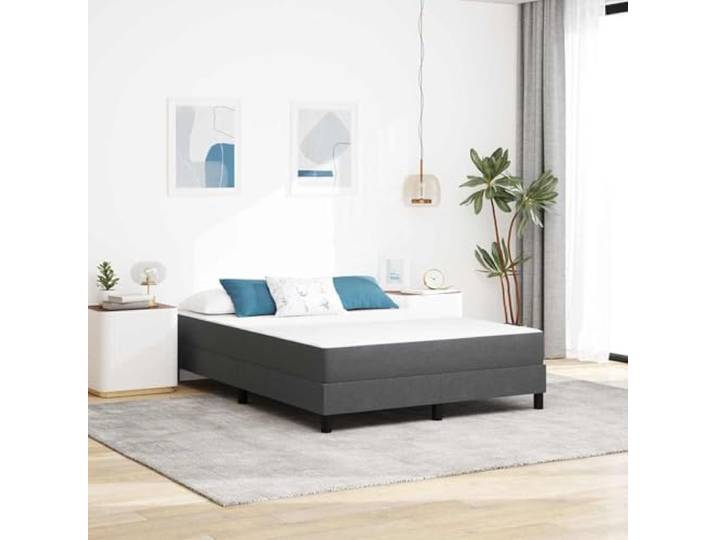 RJPLMFV Matratze, 160 x 200 cm, Polyestergewebe, Grau Taschenfedern, atmungsaktiv, modernes Design, pflegeleicht, langanhaltender Komfort