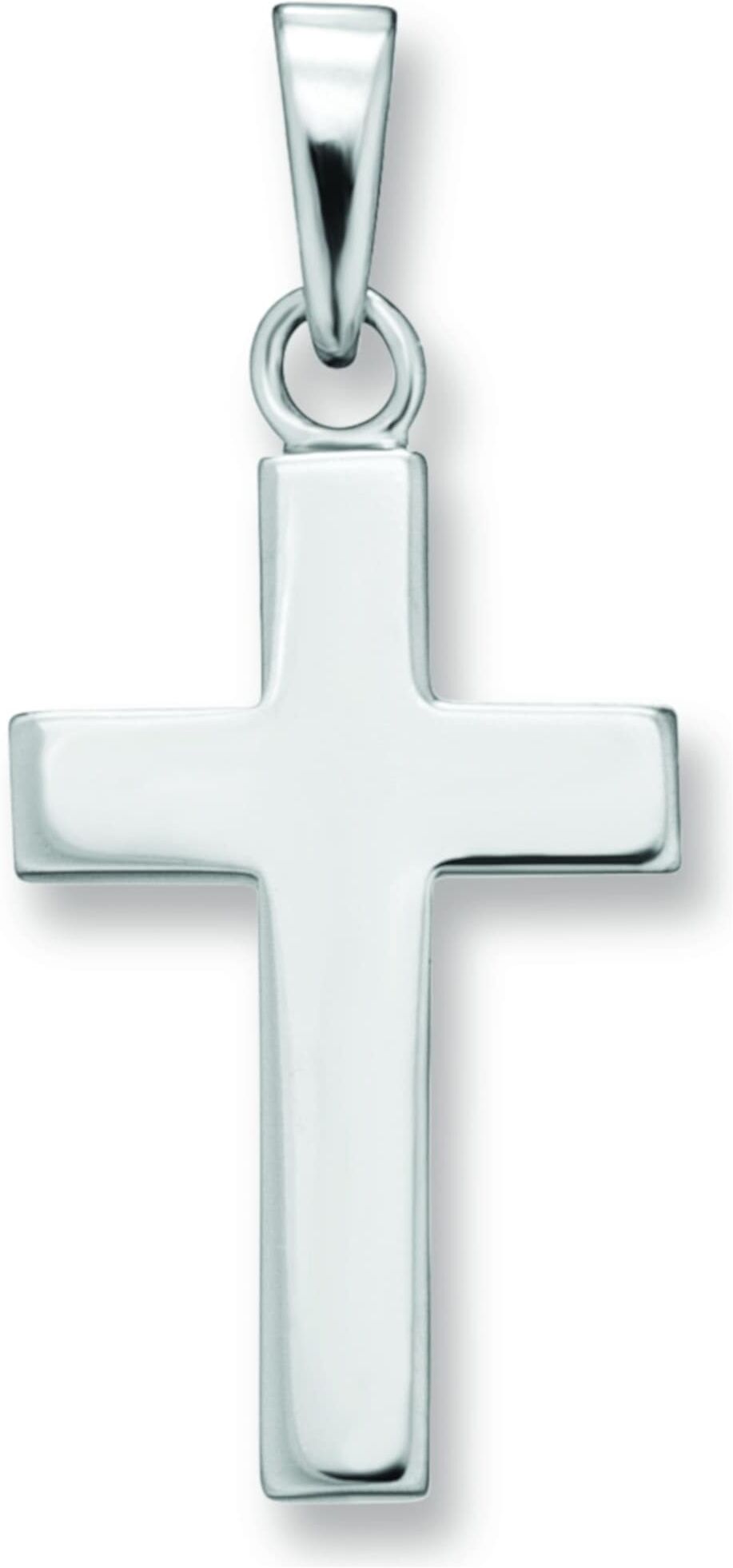Kreuzkette ONE ELEMENT "Halskette - Kreuzkette mit Kreuz Anhänger aus 925 Silber", silber, Halsketten, Damen, Silber 925 (Sterlingsilber), Kreuzkette, Zartes Emblem – unaufdringlich und dennoch ausdrucksstark