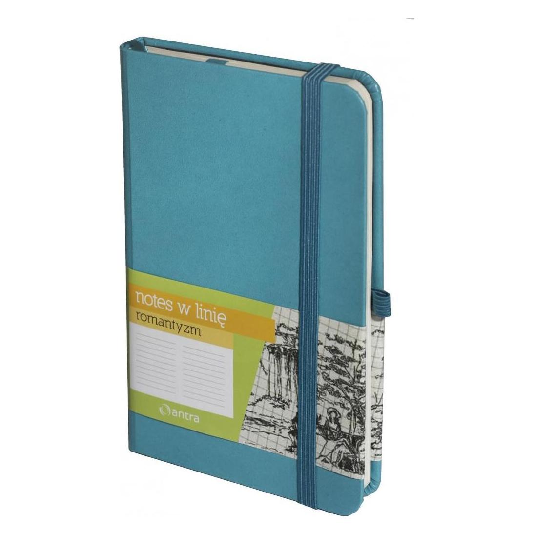 Antrax Notizbuch A6 Linie Romantik Türkis ANTRA (A6, Liniert) (426795)