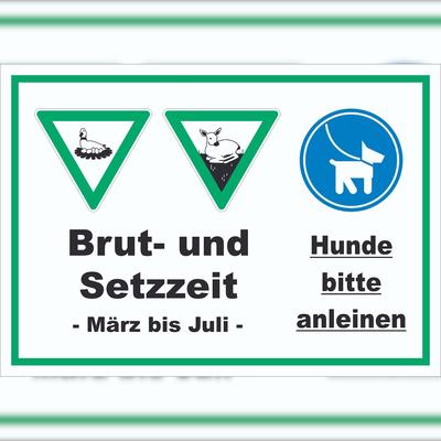 HB-Druck Brut- und Setzzeit März bis Juli Schild A3 (297x420mm)
