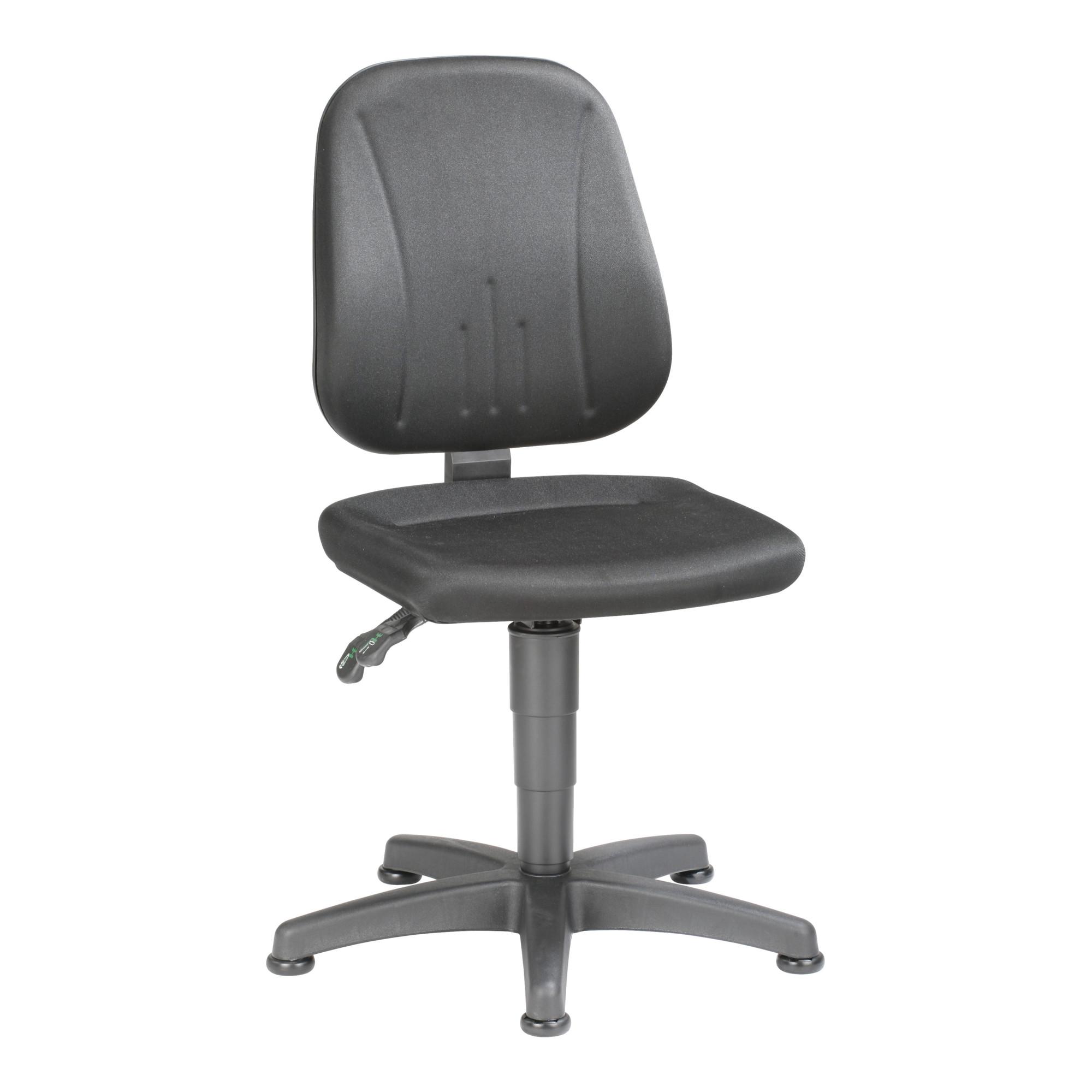 bimos Arbeitsdrehstuhl Unitec mit Gleiter und Stoff schwarz Sitzhöhe 440-620 mm (9650-CI01)
