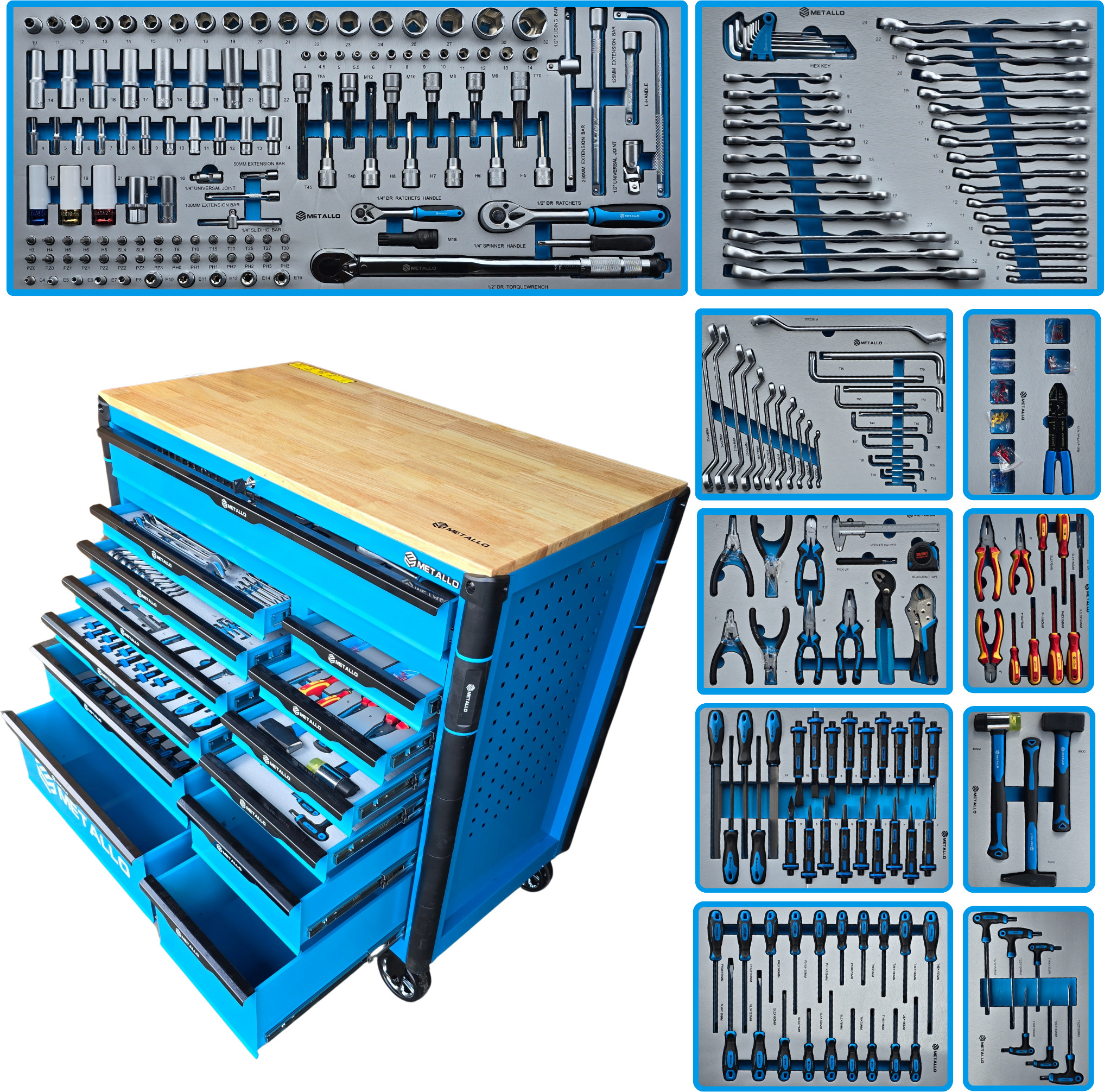 Toolcar Metallo Jumbo Pro 13 Marine Edition Werkzeugwagen & Werkstattwagen