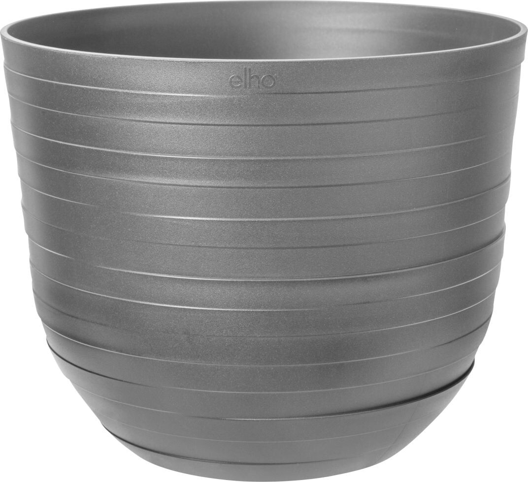 Elho Pflanztopf Fuente Rings Ø 37,9 x 31,3 cm onyx schwarz