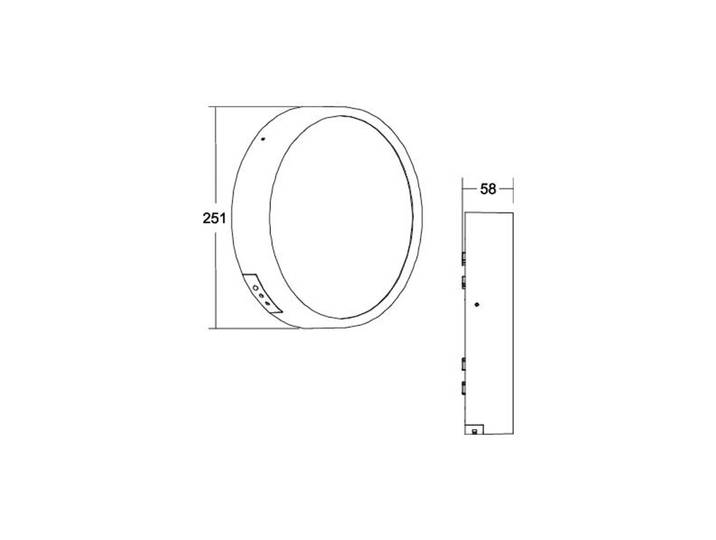 BRUMBERG Eye LED buitenwandlamp ring wit, wit / opaal, Hal, Aluminium