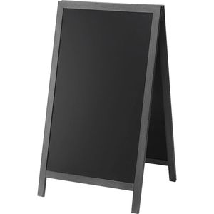 Showdown-Displays Kundenstopper Kreidetafel, 60 x 101 cm, schwarz, Holz