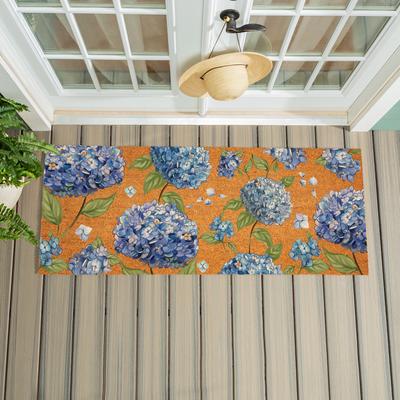 Evergreen Hydrangea Haven Coir Door Mat