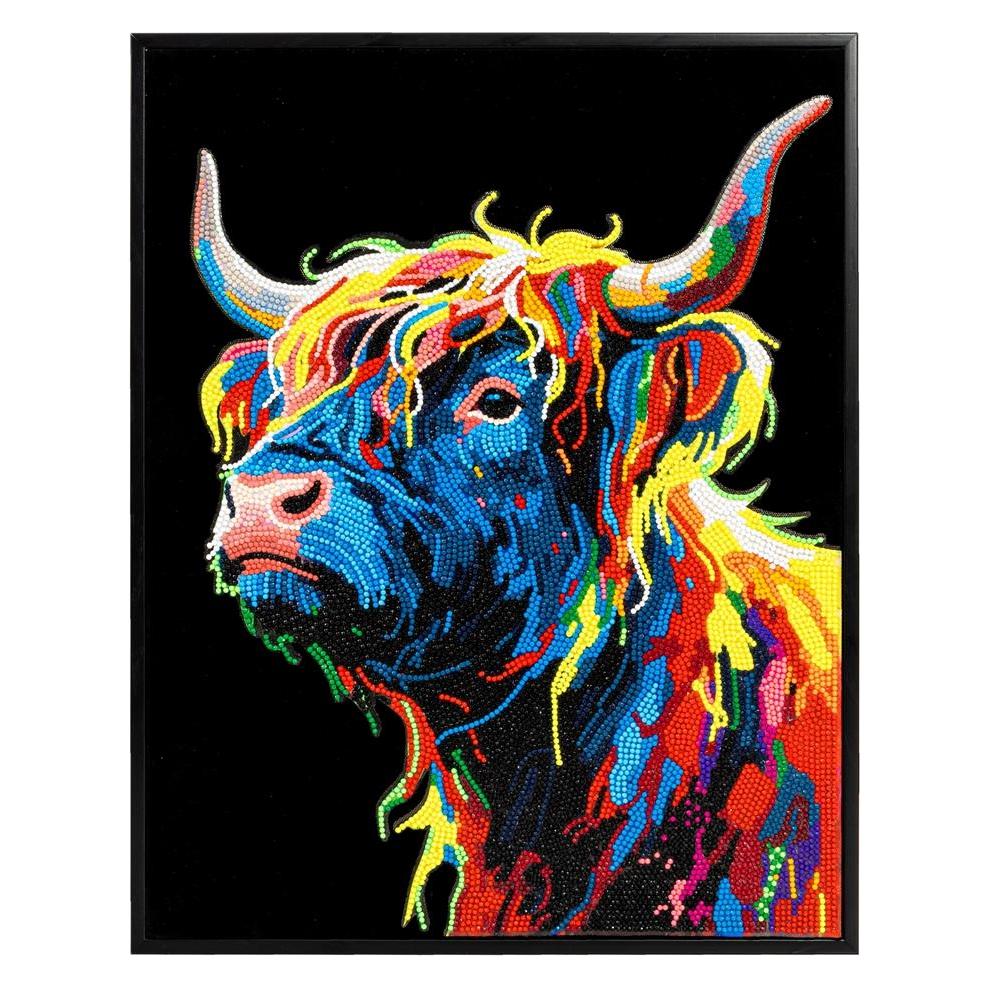 Diamond Dotz Diamond Painting Neon Schottisches Hochlandrind (DD25041)