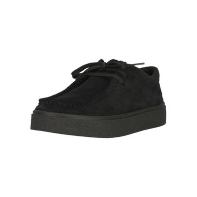 Mokassin CLARKS "Boxbee Walla", Herren, Gr. 42, schwarz, Leder, Schuhe Mokassin, mit Cupsohle in Krepp-Optik