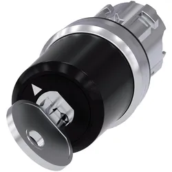 Siemens CES key-operated switch, 22mm, Schalter + Taster, Schwarz