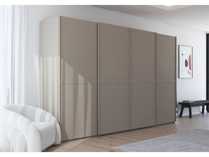 Armoire coulissante Scale 360cm Marron/Tourbe Sans portes miroir