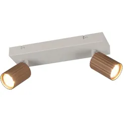 Deckenstrahler Spotleuchte Wohnzimmerlampe Metall 2-flammig schwenkbar L 30 cm