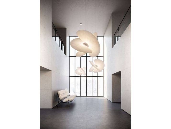 Levante Suspension Small Matt White/White - Luceplan - Salon / séjour - Design - Aluminium