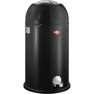 Wesco Mülleimer Kickmaster, schwarz, aus Metall, 33 Liter