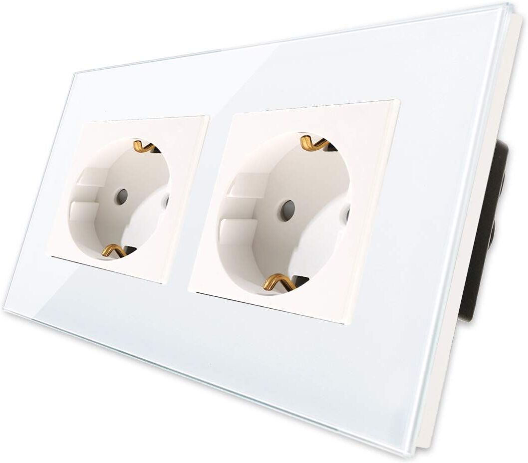 CNBINGO M1-P111.2 double prise Schuko   blanc - Refurbished