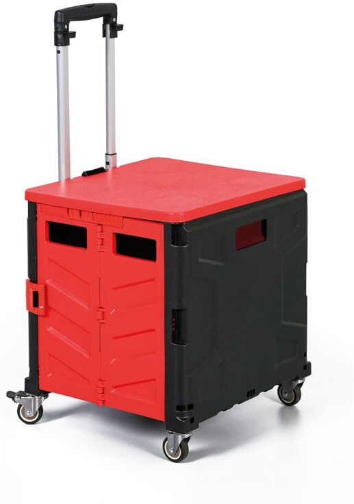 B2B Partner Zusammenklappbarer Einkaufswagen 30 l, Kapazität 30 kg, 4 Schwenkräder