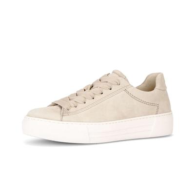 Sneaker GABOR "Sneaker low", Damen, Gr. 35,5, beige, Schuhe Sneaker