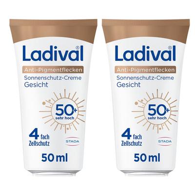 Ladival Anti-Pigmentflecken Creme Gesicht LSF 50+ x2 2x50 ml