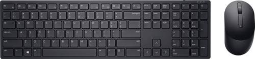 Dell Pro KM5221W Funk Tastatur, Maus-Set Deutsch, QWERTZ Schwarz