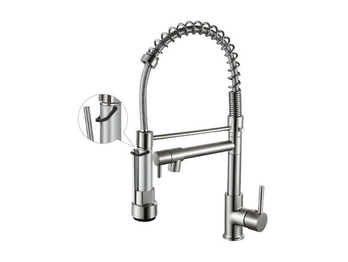 LuxusKollektion Küchenarmatur Küchenarmatur Hochbogen gebürstetes Nickel (1-St)