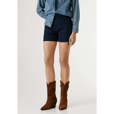 Shorts PEPE JEANS "shorts GADEA SHORT", Damen, Gr. L, deep sea blau, 100% Baumwolle, Hosen Shorts