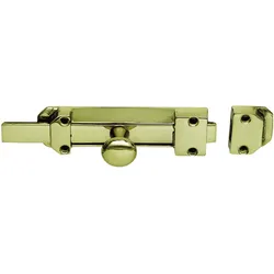 Marchesi, Holzverbinder, Querriegel gerade, 16 x 4 mm, Platte 116 x 34 mm, Messing poliert (1 Stk.)