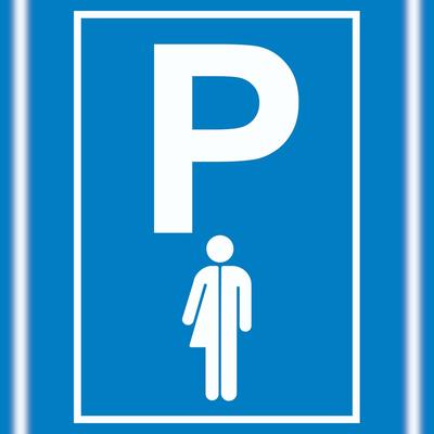 HB-Druck Parkplatz Transgender Schild A1 (594x841mm)